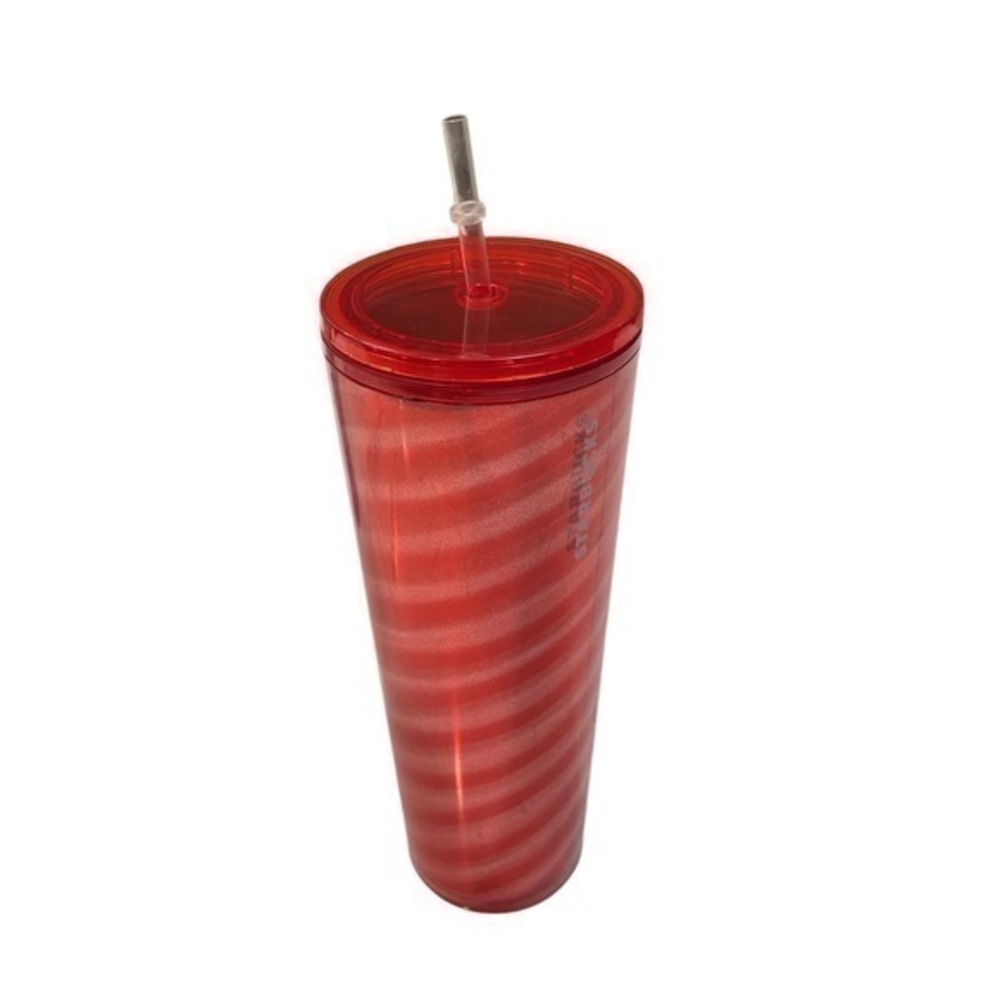 Starbucks Christmas Holiday 2023 Red & White Swirl 24 Oz Venti Cold Cup …